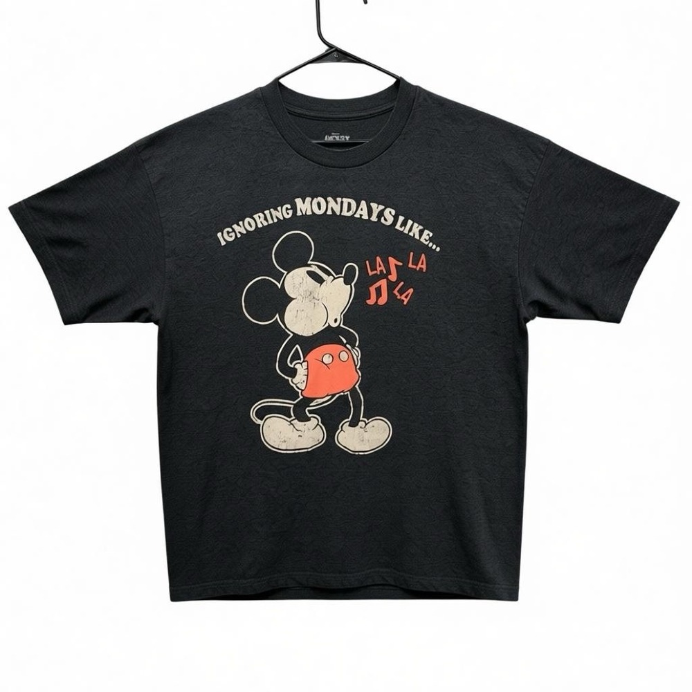 Disney Mickey Mouse Ignoring Mondays Like La La La T Shirt 3xl